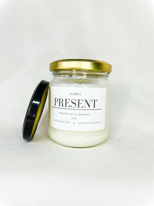 Bougie Parfumée au Musc Blanc – Rituel Bien-Être & Ambiance Spa à la Maison