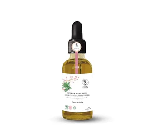 Soin botanique régénérant , huile visage anti-âge bio, Getto et Ashitaba
