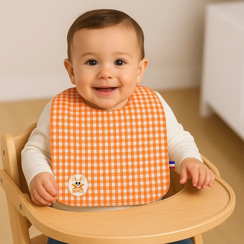 Organic Cotton Bib - Vichy