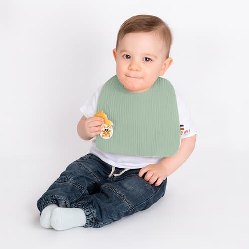 Organic Cotton Bib - Green
