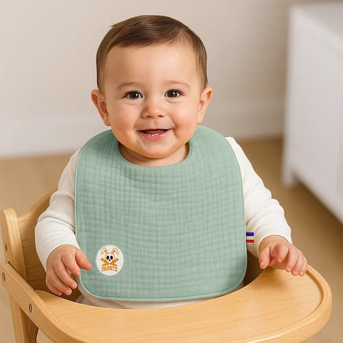 Organic Cotton Bib - Green