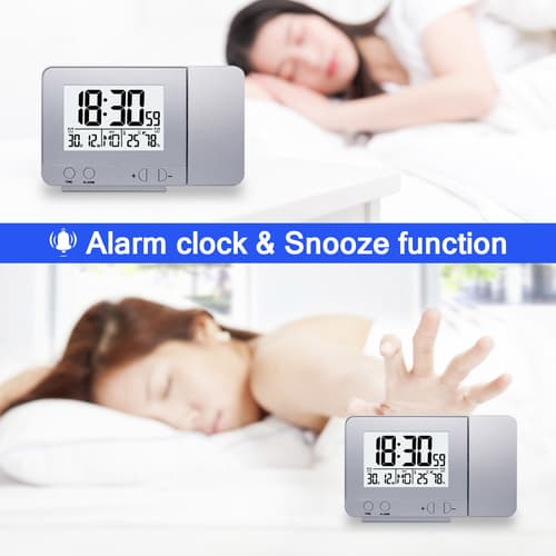 LED Display Projector Clock with Backlight Rotate